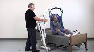 patient lift transfer from bed to chair