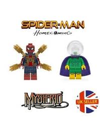 Spiderman minifigures peter parker space suit iron spider man vulture venom and more ultimate set collection gift birthday or a fun day. Spiderman Iron Spider Marvel Lego Fit Far From Home Marvel Cartoon Uk Seller Lego Minifiguren