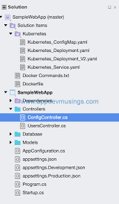 app configuration from appsettings json