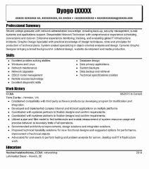 Ccna Resume Sample Technical Resumes Livecareer