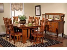 American made custom dining room sets. Amish Oak And Cherry Dining Room Solid Wood Dining Group Made In Usa Craftsman 1 Hickory
