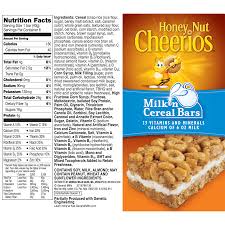 honey nut cheerios milk n cereal bars