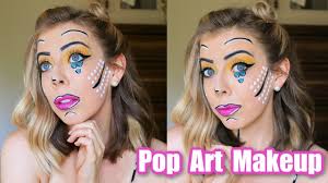 easy pop art makeup halloween tutorial