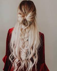 Half blonde pink gauges cute girl pretty make. 23 Gorgeous Formal Half Updos You Ll Fall In Love With