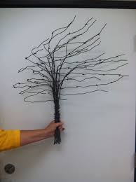 Barbed Wire Tree Wall Decor Metal