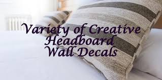 Funky Creativity With Headboard Wall Decals