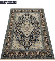kashan persian rug night blue 217 x 133 cm