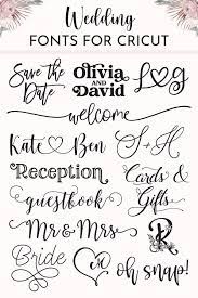 wedding fonts for cricut that ll take