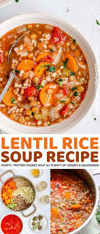 lentil rice soup recipe cooking made