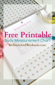 Free Printable Body Measurement Chart Body Measurement Tracker