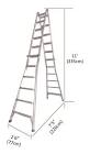 Grade 1A Aluminum Multi-Task Ladder, 25-ft, 300-lb Mastercraft