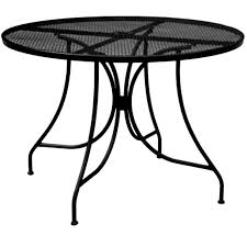 Wrought Iron Round Outdoor Dining Table