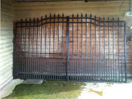 brand new double wrought iron gates