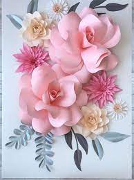 paper flowers for wall decoration
