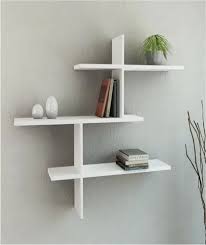 White Wooden Wall Shelves For Storage