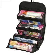 toiletries cosmetics bags at