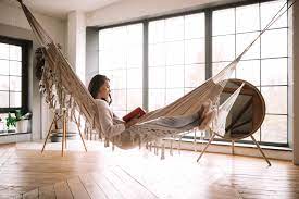 install an indoor hanging hammock chair
