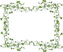 green vine border clip art at vector
