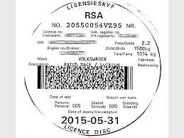 car licence disc at the post office