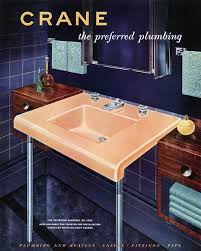 Vintage Crane Bathroom Sink Vintage