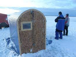 Homemade Portable Ice Fishing Shelter