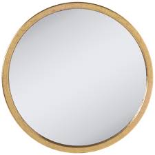 gold round metal wall mirror hobby