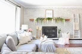 spring mantel display with cascading