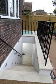 rear garden basement stairs