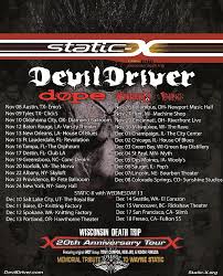Static X Devildriver Announce Late 2019 Co Headlining Tour