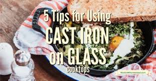 cast iron on glass top stoves