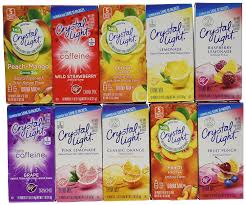 Amazon Com Crystal Light Drink Mix Variety On The Go Pack With 10 Flavors Pack Of 10 Grocery Gourmet Food
