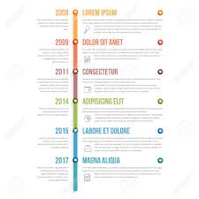 Colorful Vertical Timeline Infographics Template Workflow Process