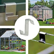 greenhouse z clips aluminium glass