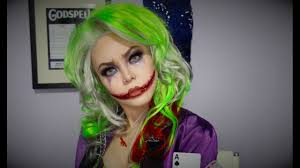 glam joker halloween makeup tutorial