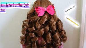 how to pin curl your doll s hair you