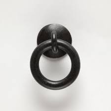 Because making brass hardware in america was strictly forbidden, itinerant blacksmiths forged wrought iron hardware in portable coal forges with a hammer and anvil. Wrought Iron Pulls Small Ring Pull 0101 11 Northern Crescent Iron