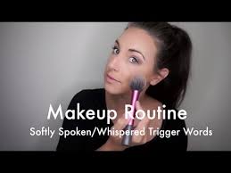 asmr makeup routine softly spoken