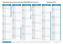 Vacances scolaires 2023 2024 ZONE B - Calendrier scolaire 2023-2024