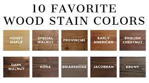 10 favorite wood stain colors you