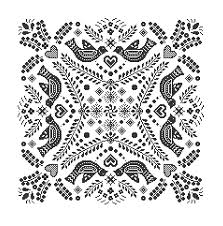 Monochrome Pillow Cross Stitch Pattern