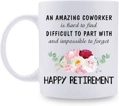 happy retirement coworker mug gifts