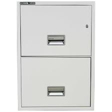 grey metal 2 drawer vertical filing cabinet