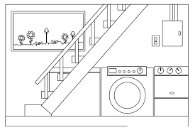 Please choose color options when you ordering. Online Coloring Pages Stairs Coloring Page Washing Machine Under The Stairs Coloring House