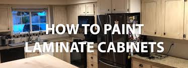 how to paint laminate cabinets how