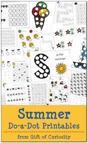 Also dot art inspiration for your do a dot markers. Summer Do A Dot Printables Free Gift Of Curiosity