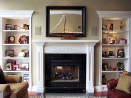 Bookshelves On Both Sides Of Fireplace
