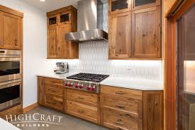 modern mountain kitchen hickory