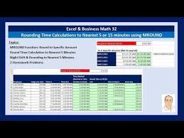 excel business math 30 payroll time