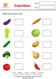 free vegetables worksheets worksheetk