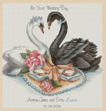 Details About Wedding Swans On Your Wedding Day No 490 Cross Stitch Chart Flowerpower37 Uk